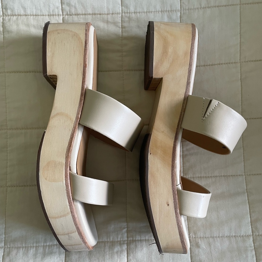 Cream Nisolo Sandal Clogs